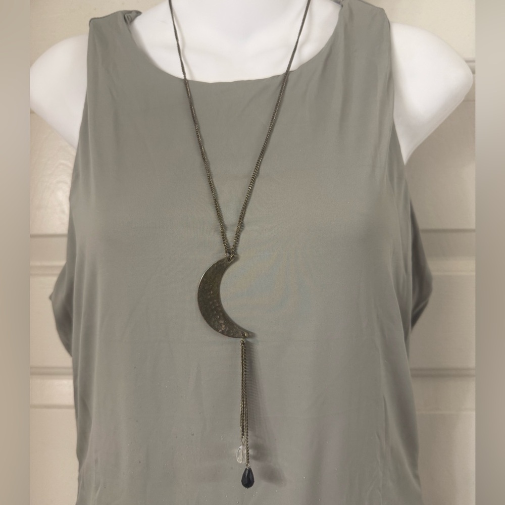 Gold Crescent Moon Necklace